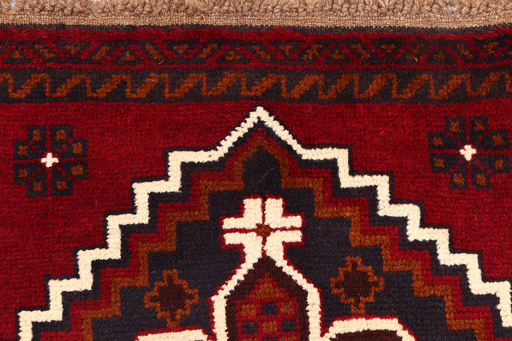 Dark Red Baluchi 2' 6 x 9' 10 - No. 53852 - ALRUG Rug Store