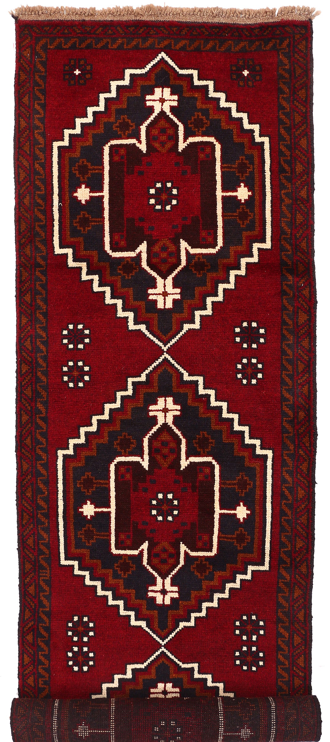Dark Red Baluchi 2' 6 x 9' 10 - No. 53852 - ALRUG Rug Store