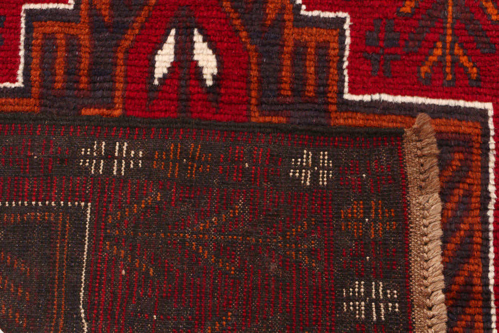 Dark Red Baluchi 2' 8 x 9' 5 - No. 53855 - ALRUG Rug Store