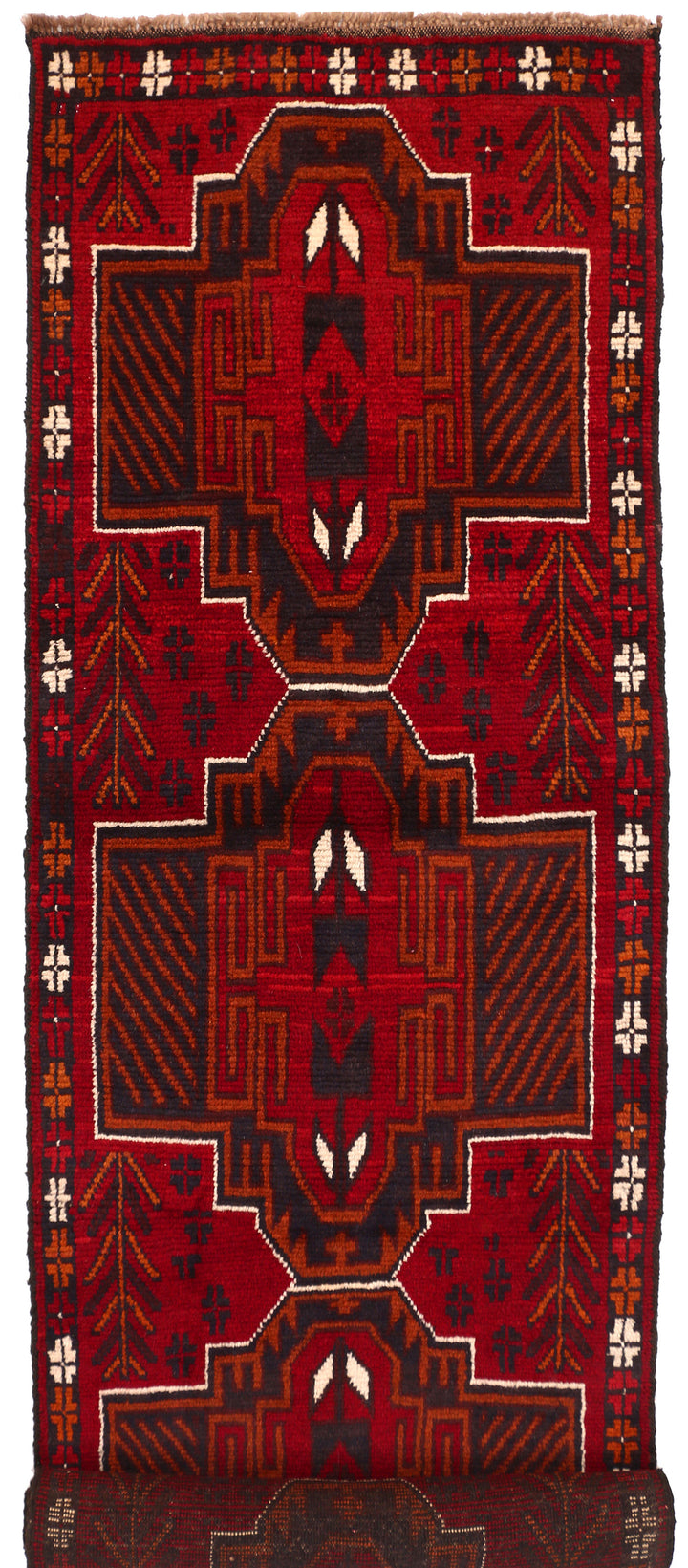 Dark Red Baluchi 2' 8 x 9' 5 - No. 53855 - ALRUG Rug Store