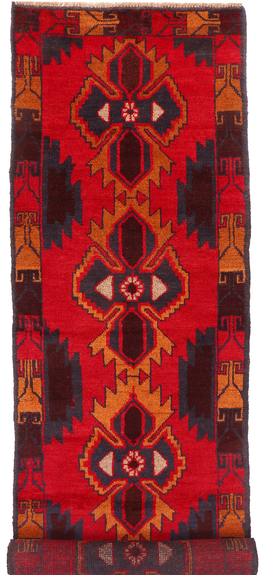 Red Baluchi 2' 6 x 9' 2 - No. 53856 - ALRUG Rug Store