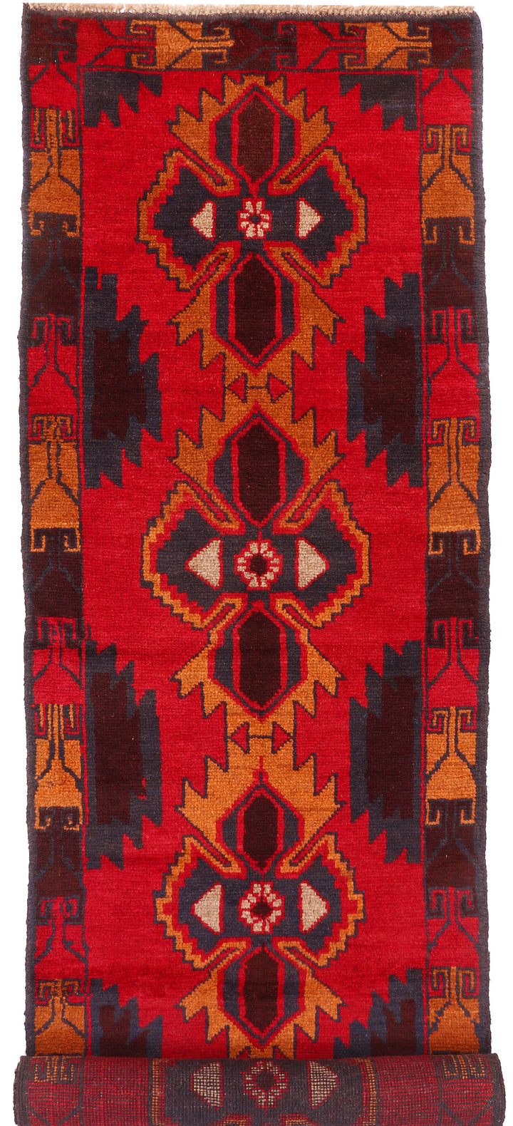 Red Baluchi 2' 6 x 9' 2 - No. 53856 - ALRUG Rug Store