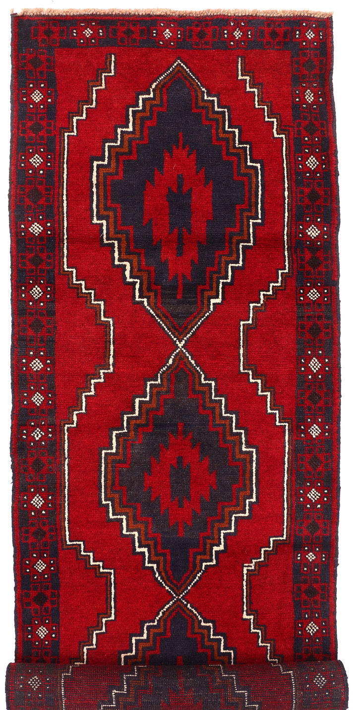 Firebrick Baluchi 2' 9 x 9' 6 - No. 53857 - ALRUG Rug Store
