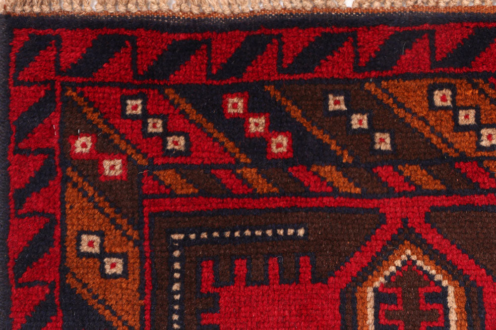 Multi Colored Baluchi 2' 4 x 9' 8 - No. 53858 - ALRUG Rug Store