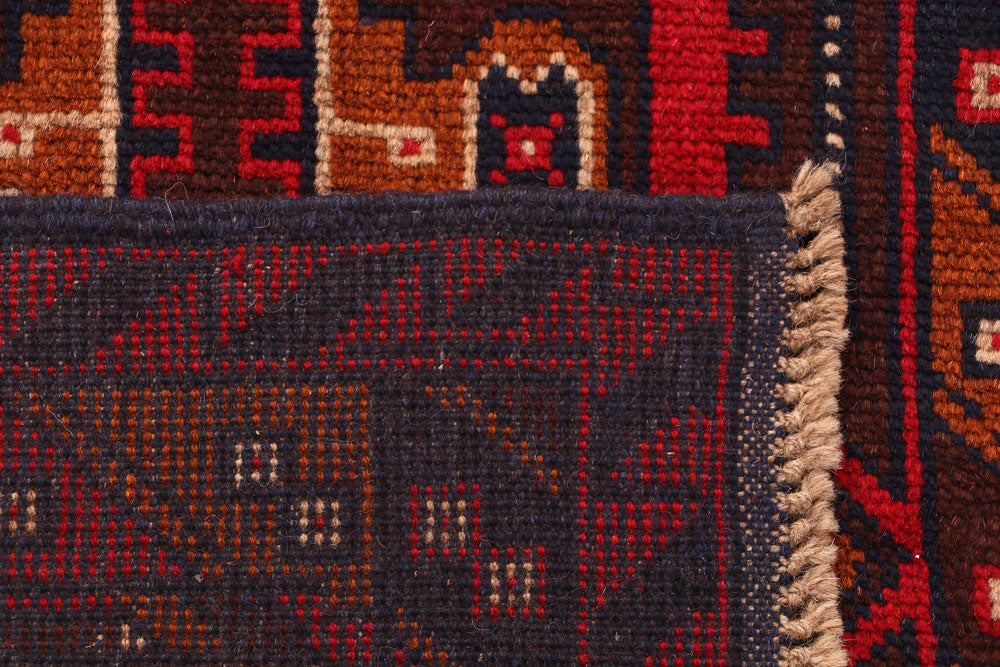 Multi Colored Baluchi 2' 4 x 9' 8 - No. 53858 - ALRUG Rug Store