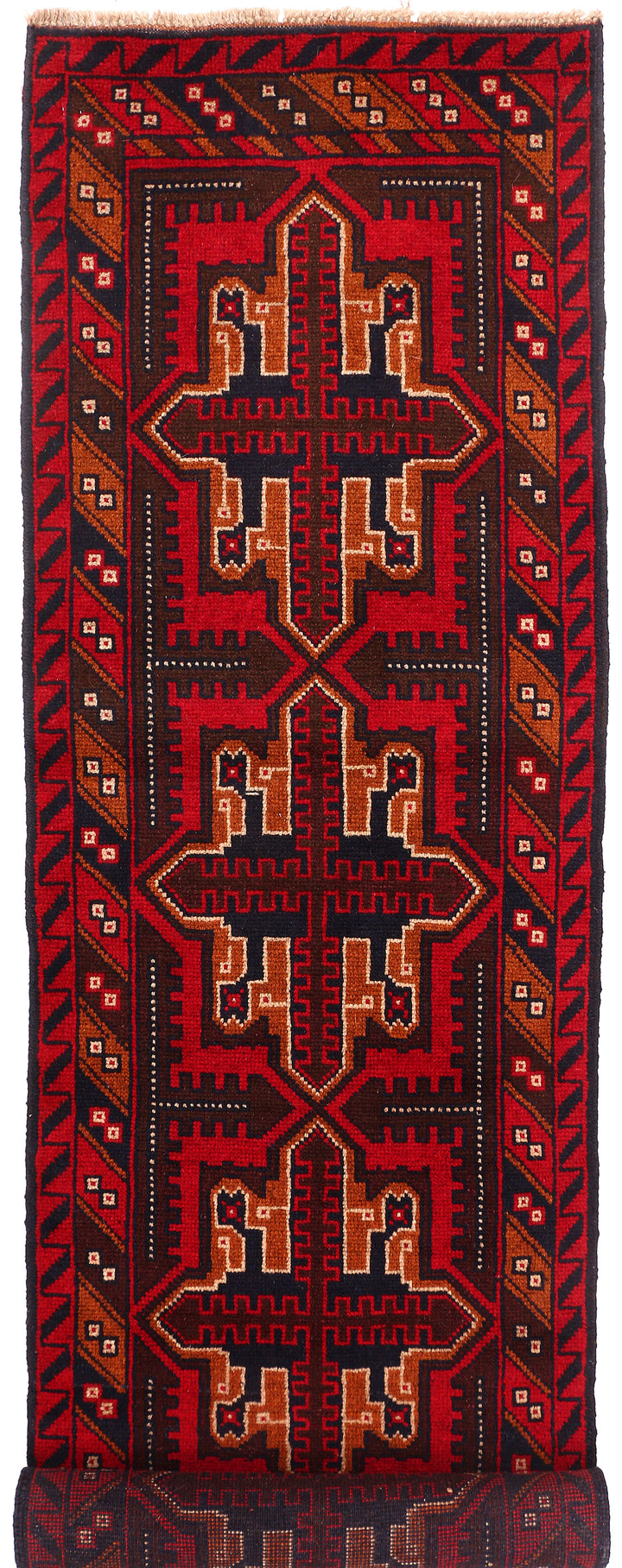 Multi Colored Baluchi 2' 4 x 9' 8 - No. 53858 - ALRUG Rug Store