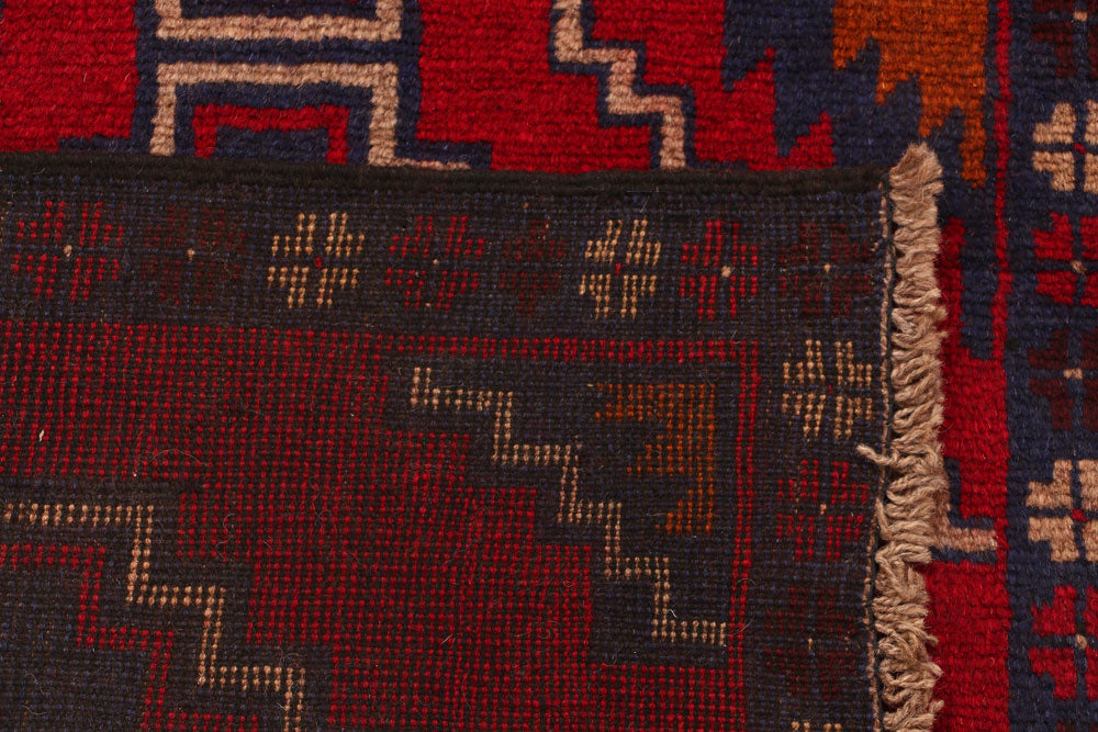 Firebrick Baluchi 2' 4 x 9' - No. 53860 - ALRUG Rug Store