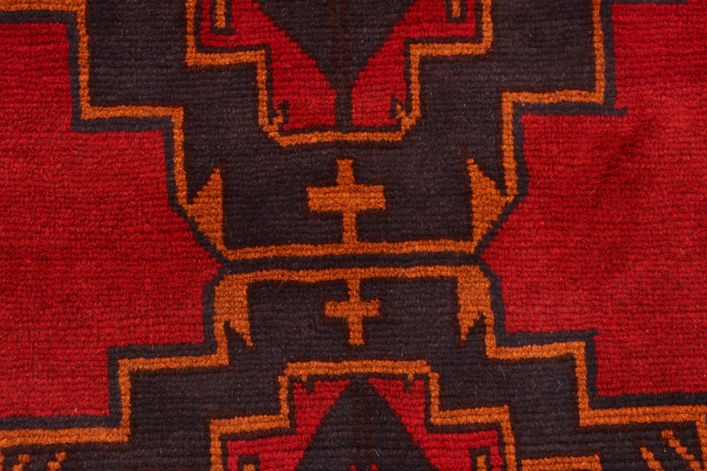 Firebrick Baluchi 2' 6 x 9' 7 - No. 53861 - ALRUG Rug Store