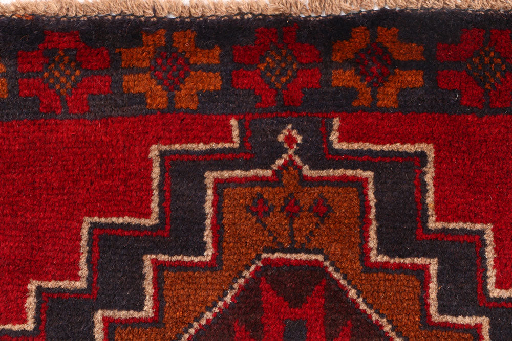 Firebrick Baluchi 2' 5 x 9' 2 - No. 53863 - ALRUG Rug Store