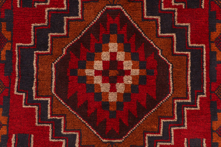 Firebrick Baluchi 2' 5 x 9' 2 - No. 53863 - ALRUG Rug Store