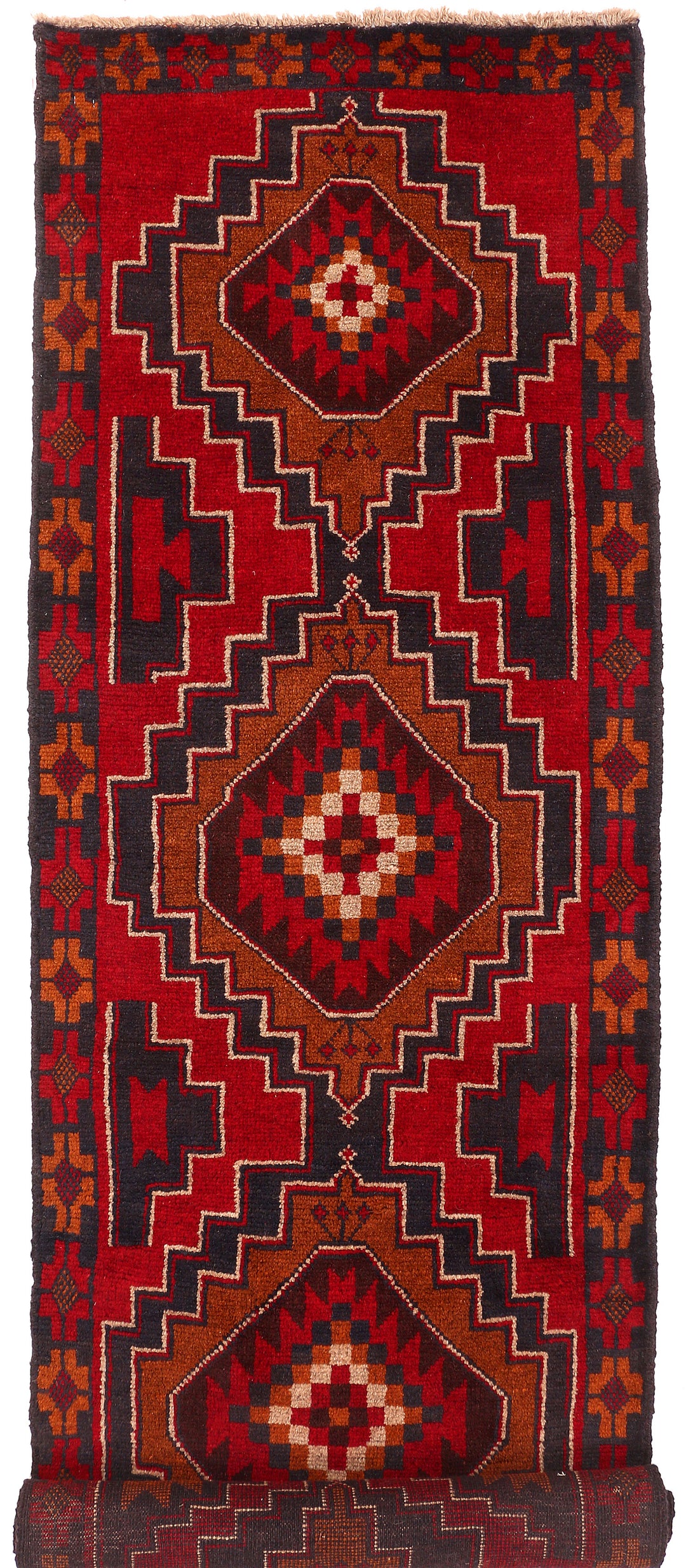 Firebrick Baluchi 2' 5 x 9' 2 - No. 53863 - ALRUG Rug Store