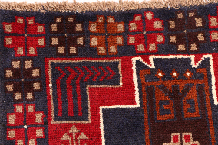 Midnight Blue Baluchi 2' 7 x 9' 8 - No. 53864 - ALRUG Rug Store