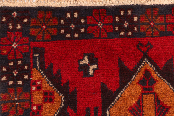 Firebrick Baluchi 2' 7 x 9' 8 - No. 53870 - ALRUG Rug Store