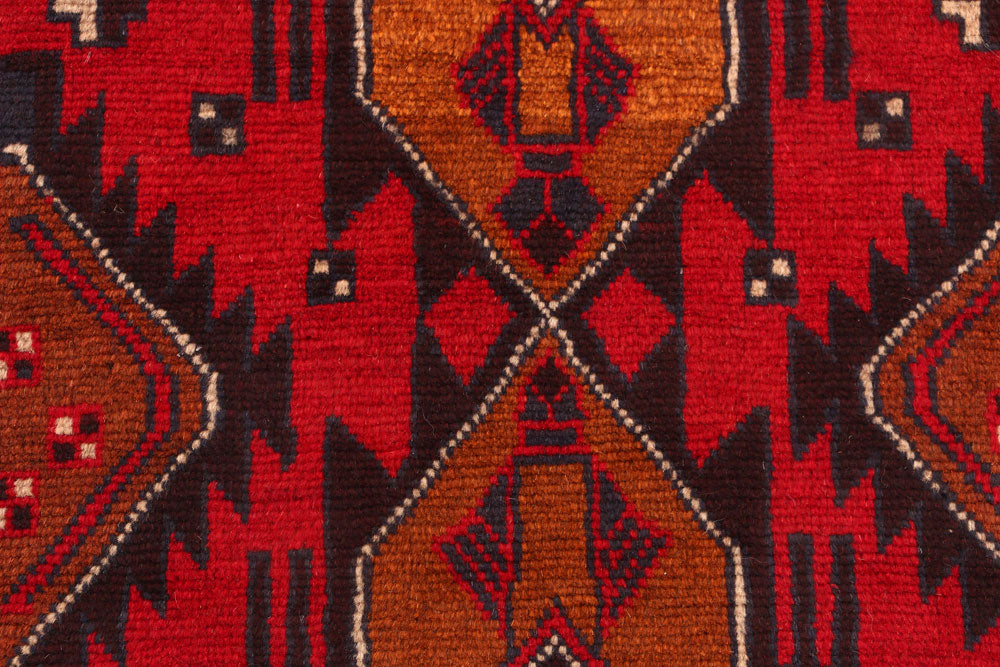 Firebrick Baluchi 2' 7 x 9' 8 - No. 53870 - ALRUG Rug Store