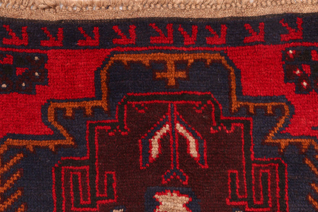 Firebrick Baluchi 2' 6 x 9' 10 - No. 53872 - ALRUG Rug Store