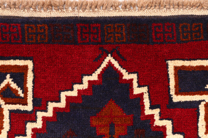 Dark Red Baluchi 2' 6 x 9' 7 - No. 53873 - ALRUG Rug Store