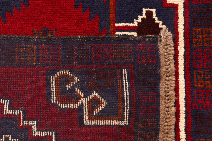 Dark Red Baluchi 2' 6 x 9' 7 - No. 53873 - ALRUG Rug Store