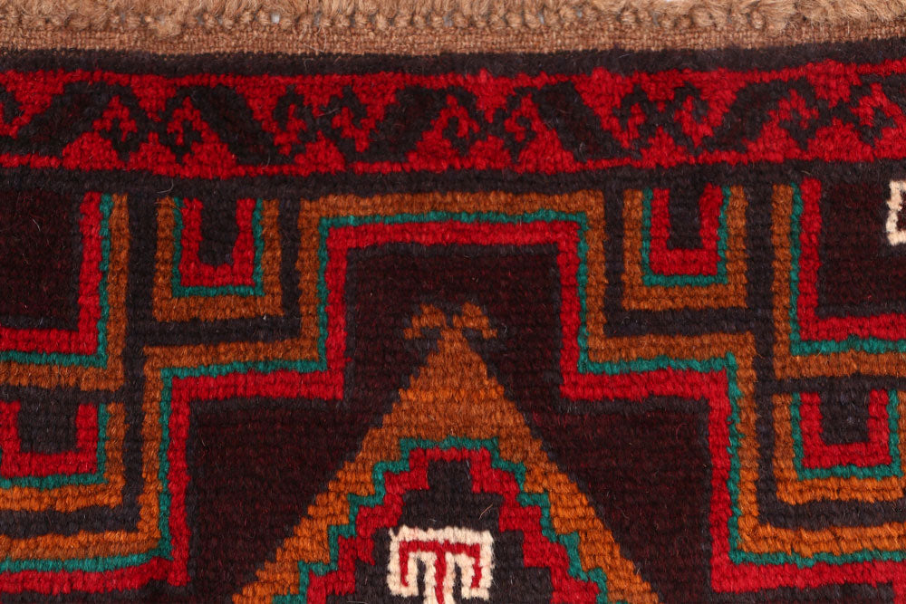 Brown Baluchi 2' 6 x 10' - No. 53874 - ALRUG Rug Store