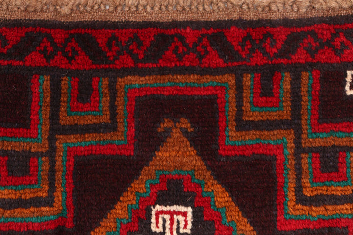 Brown Baluchi 2' 6 x 10' - No. 53874 - ALRUG Rug Store