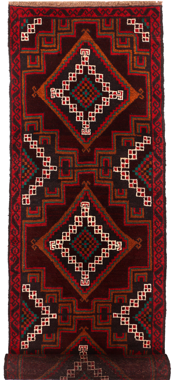 Brown Baluchi 2' 6 x 10' - No. 53874 - ALRUG Rug Store