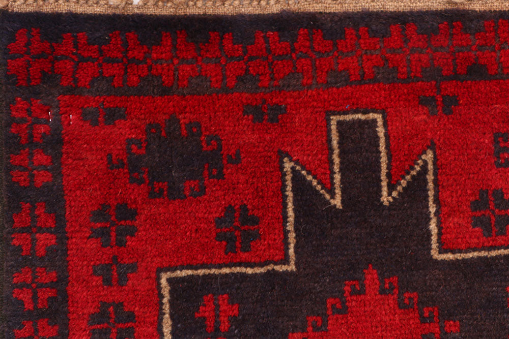 Firebrick Baluchi 2' 4 x 9' 1 - No. 53875 - ALRUG Rug Store