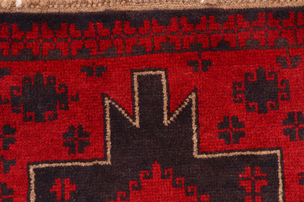 Firebrick Baluchi 2' 4 x 9' 1 - No. 53875 - ALRUG Rug Store