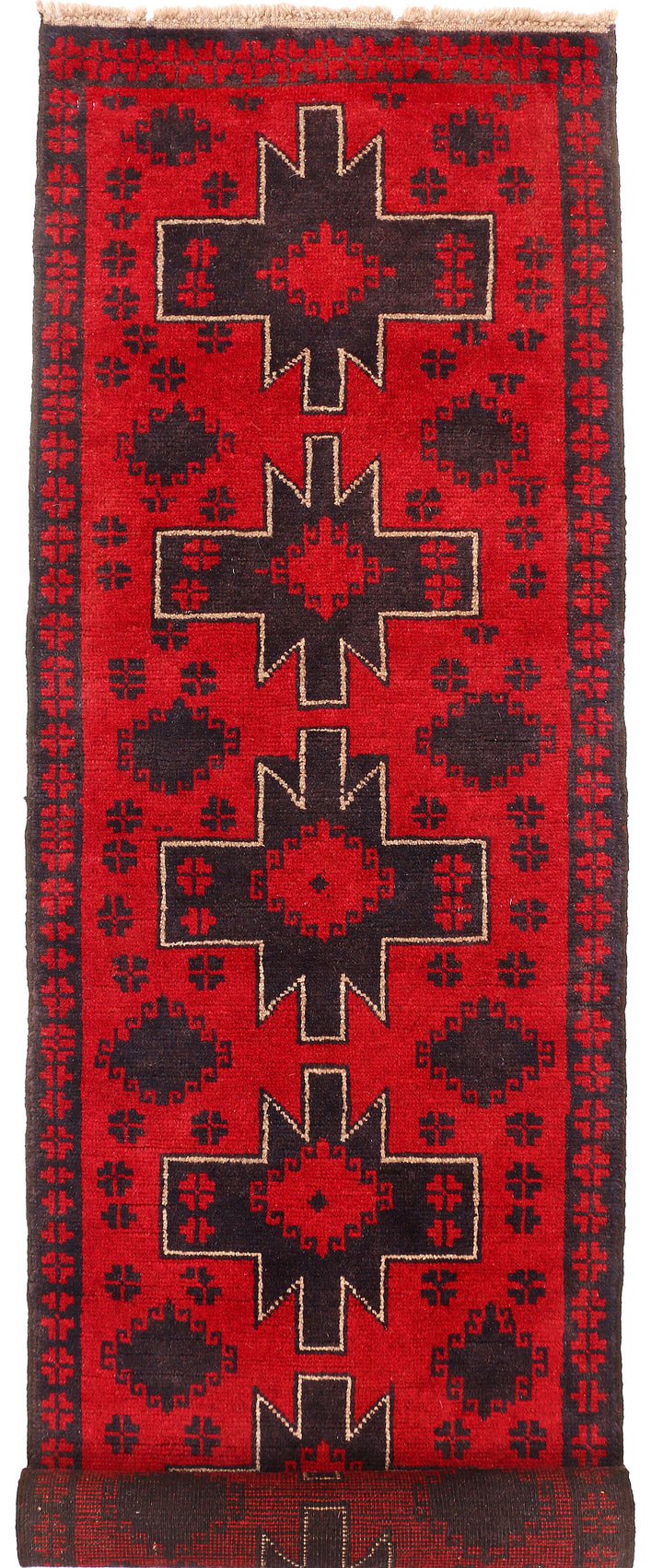 Firebrick Baluchi 2' 4 x 9' 1 - No. 53875 - ALRUG Rug Store