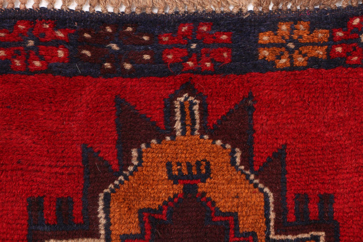 Firebrick Baluchi 2' 5 x 9' 4 - No. 53877 - ALRUG Rug Store