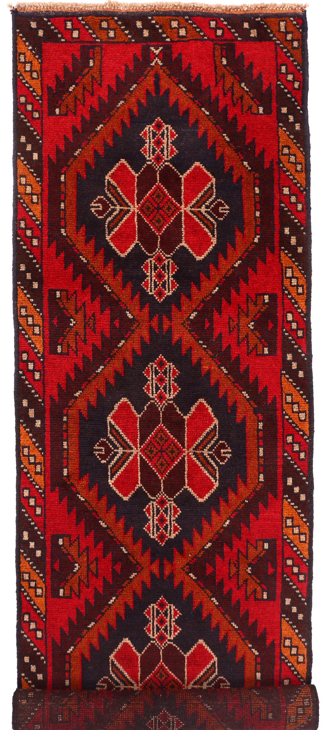 Firebrick Baluchi 2' 7 x 9' 3 - No. 53879 - ALRUG Rug Store