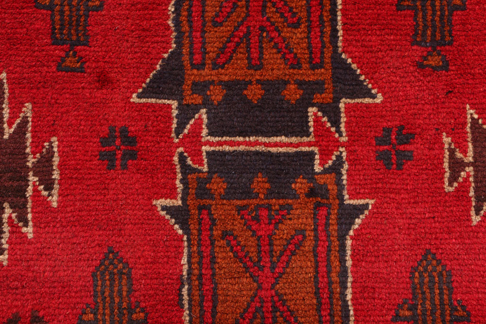 Firebrick Baluchi 2' 7 x 9' 7 - No. 53880 - ALRUG Rug Store