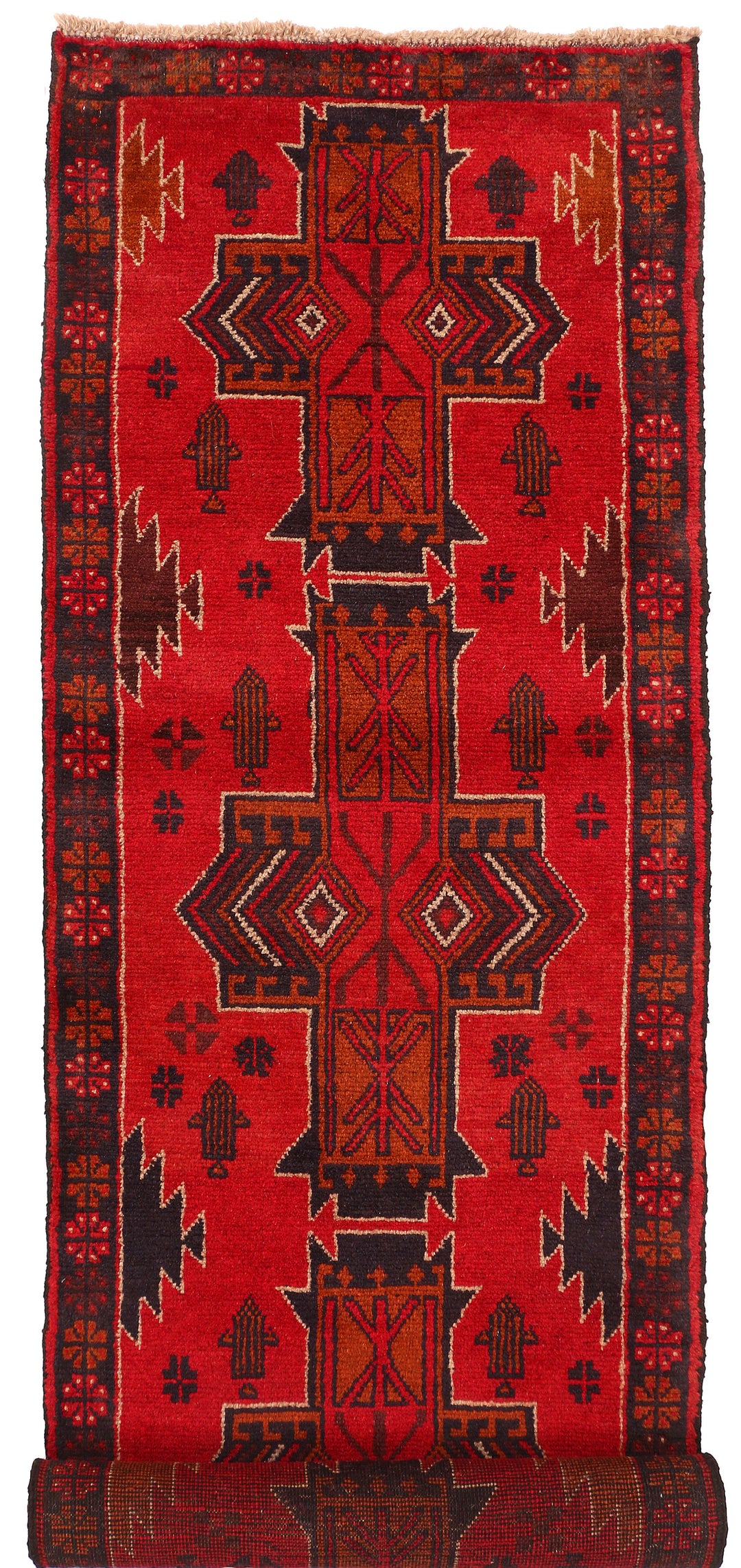 Firebrick Baluchi 2' 7 x 9' 7 - No. 53880 - ALRUG Rug Store