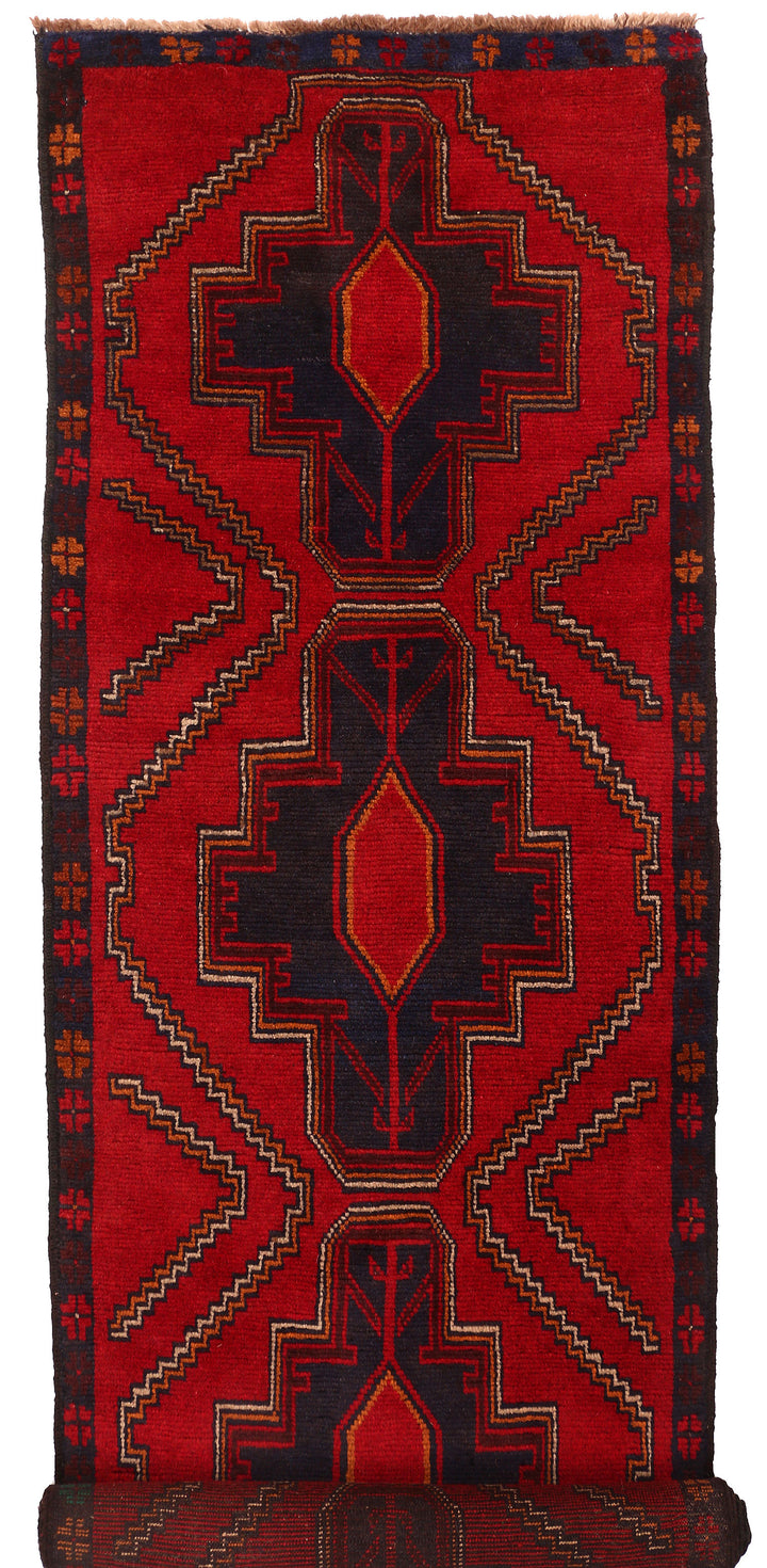 Firebrick Baluchi 2' 7 x 9' 3 - No. 53881 - ALRUG Rug Store