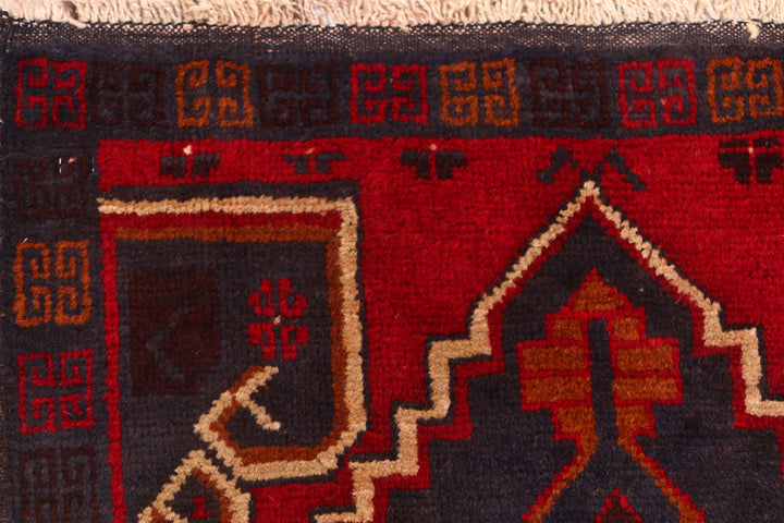 Firebrick Baluchi 2' 7 x 9' 2 - No. 53882 - ALRUG Rug Store