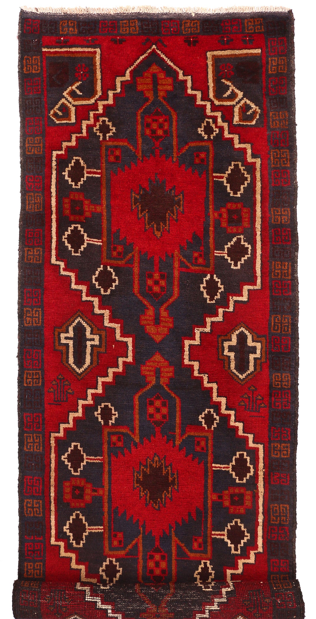 Firebrick Baluchi 2' 7 x 9' 2 - No. 53882 - ALRUG Rug Store