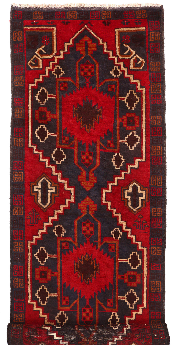 Firebrick Baluchi 2' 7 x 9' 2 - No. 53882 - ALRUG Rug Store