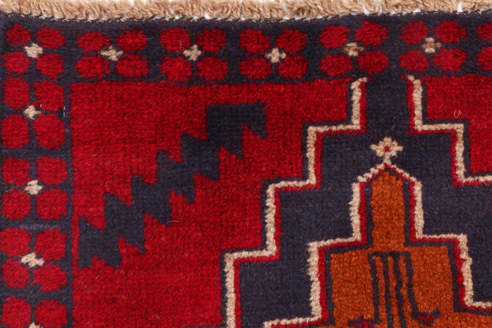 Firebrick Baluchi 2' 5 x 9' 9 - No. 53883 - ALRUG Rug Store