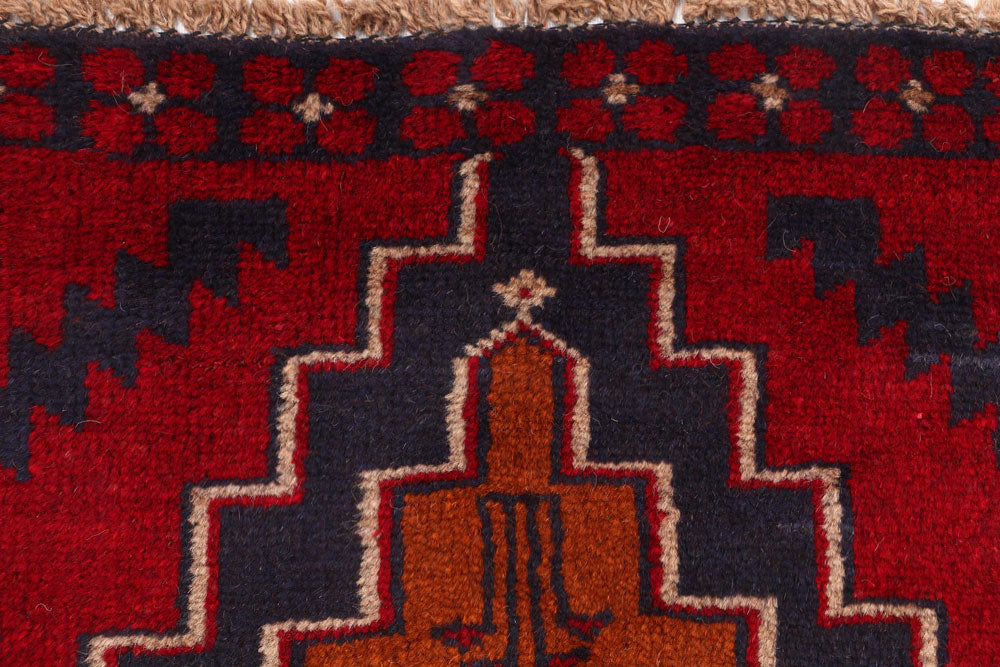 Firebrick Baluchi 2' 5 x 9' 9 - No. 53883 - ALRUG Rug Store