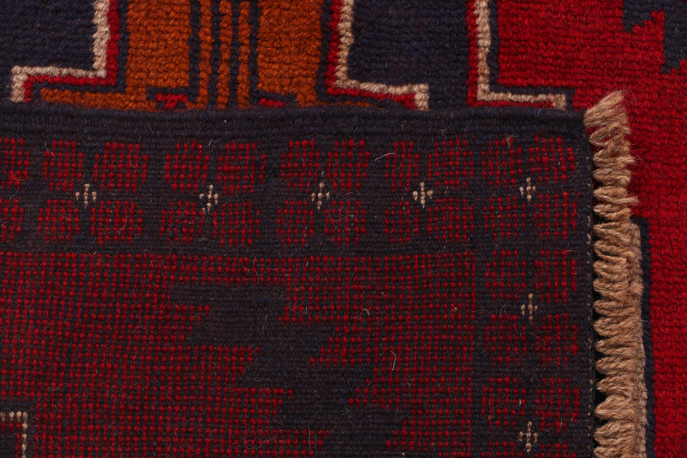 Firebrick Baluchi 2' 5 x 9' 9 - No. 53883 - ALRUG Rug Store