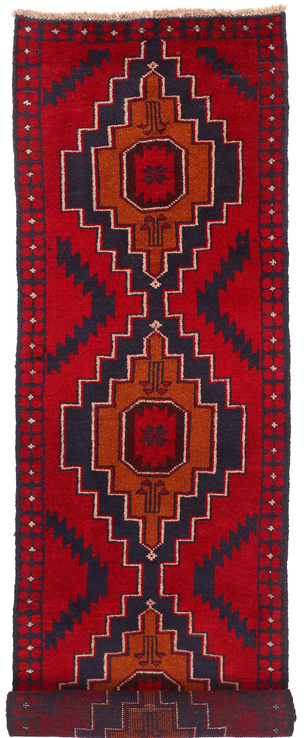 Firebrick Baluchi 2' 5 x 9' 9 - No. 53883 - ALRUG Rug Store