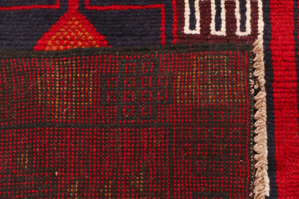 Firebrick Baluchi 2' 7 x 9' 3 - No. 53884 - ALRUG Rug Store