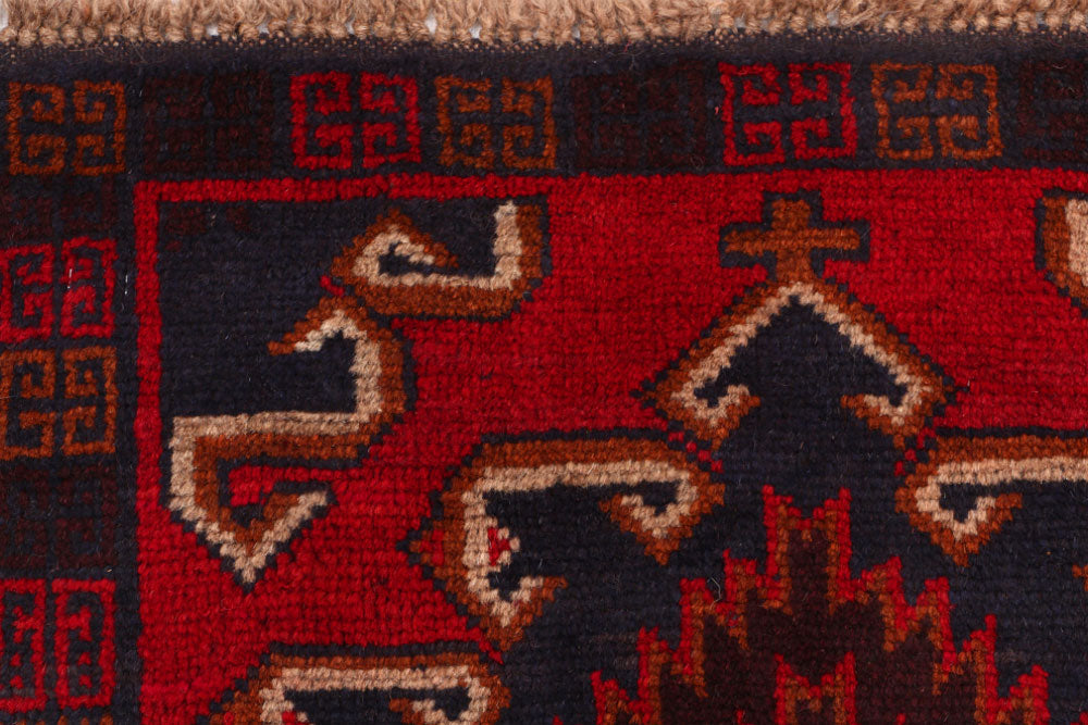 Firebrick Baluchi 2' 4 x 9' 8 - No. 53885 - ALRUG Rug Store