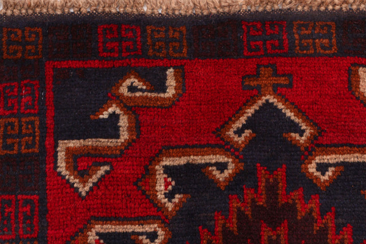 Firebrick Baluchi 2' 4 x 9' 8 - No. 53885 - ALRUG Rug Store