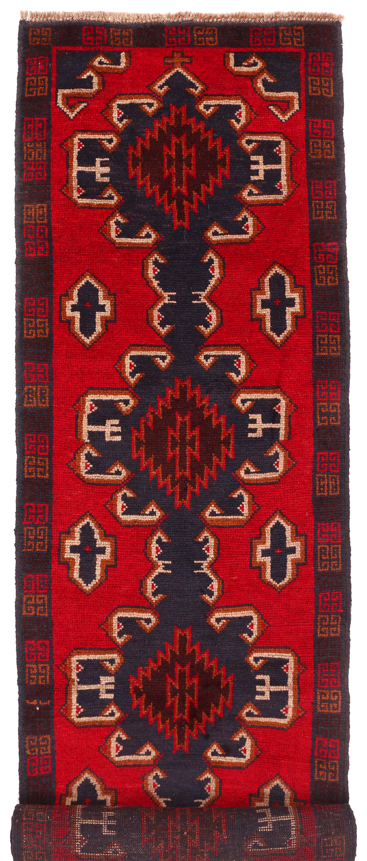 Firebrick Baluchi 2' 4 x 9' 8 - No. 53885 - ALRUG Rug Store