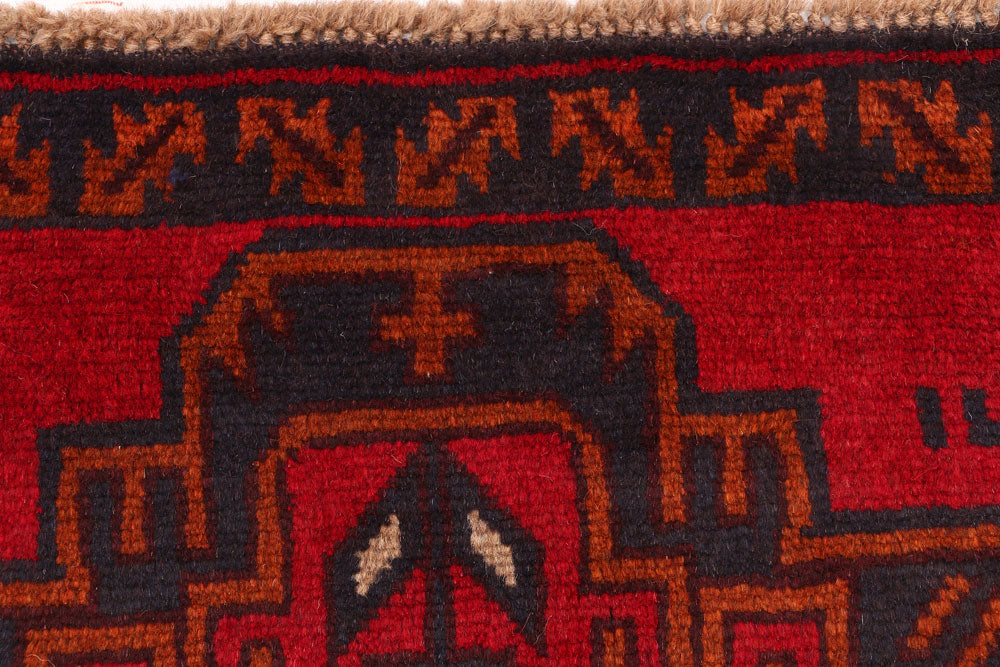 Red Baluchi 2' 7 x 9' 11 - No. 53886 - ALRUG Rug Store