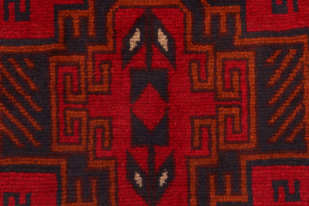 Red Baluchi 2' 7 x 9' 11 - No. 53886 - ALRUG Rug Store