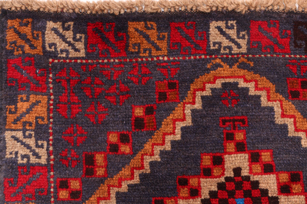 Midnight Blue Baluchi 2' 7 x 9' - No. 53887 - ALRUG Rug Store