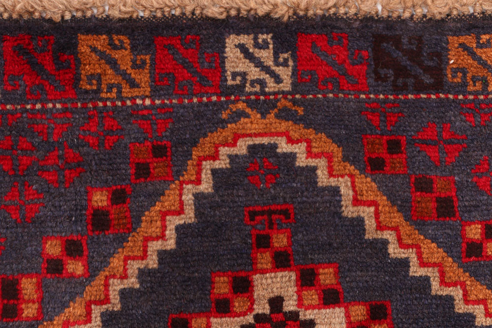Midnight Blue Baluchi 2' 7 x 9' - No. 53887 - ALRUG Rug Store