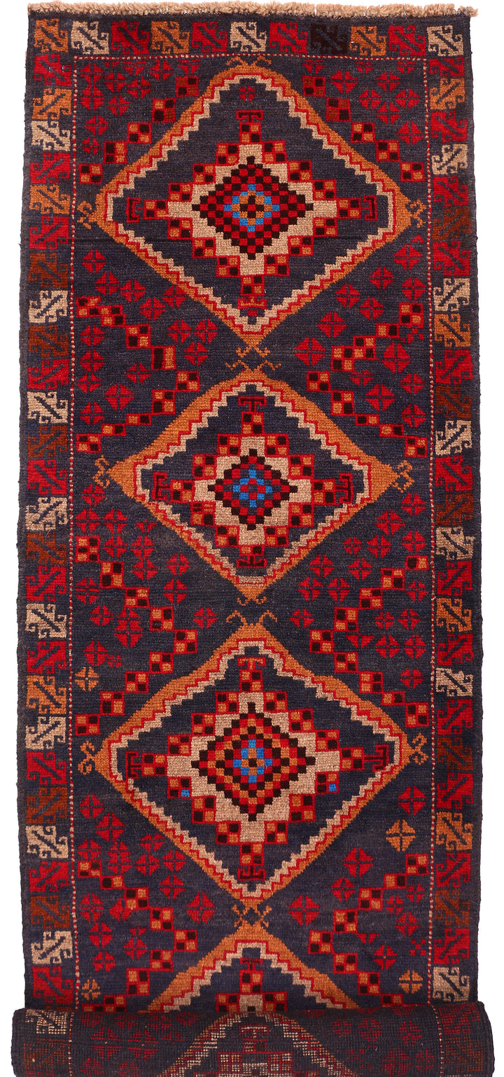 Midnight Blue Baluchi 2' 7 x 9' - No. 53887 - ALRUG Rug Store