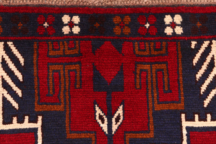 Firebrick Baluchi 2' 11 x 9' 2 - No. 53888 - ALRUG Rug Store