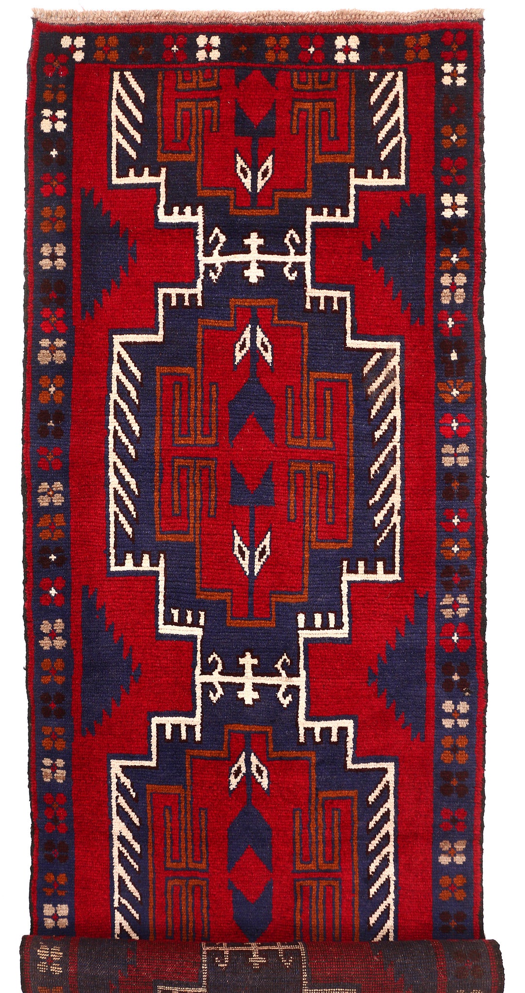 Firebrick Baluchi 2' 11 x 9' 2 - No. 53888 - ALRUG Rug Store